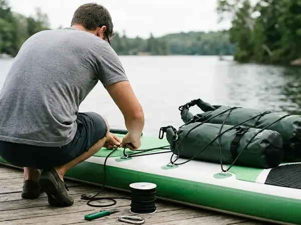How to Set Up Lashing Points and Deck Storage on a Paddleboard